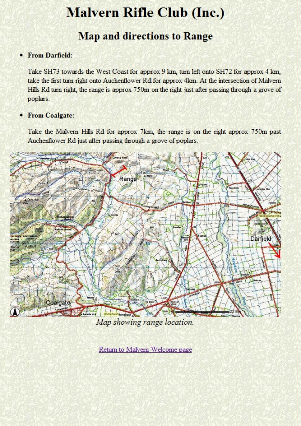 2019 11 04 Malvern Rifle Club map